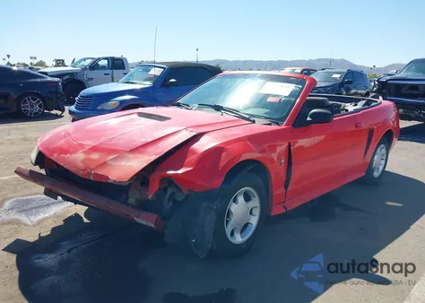 2000 Ford Mustang из США, поврежденный, VIN 1FAFP4449YF258607